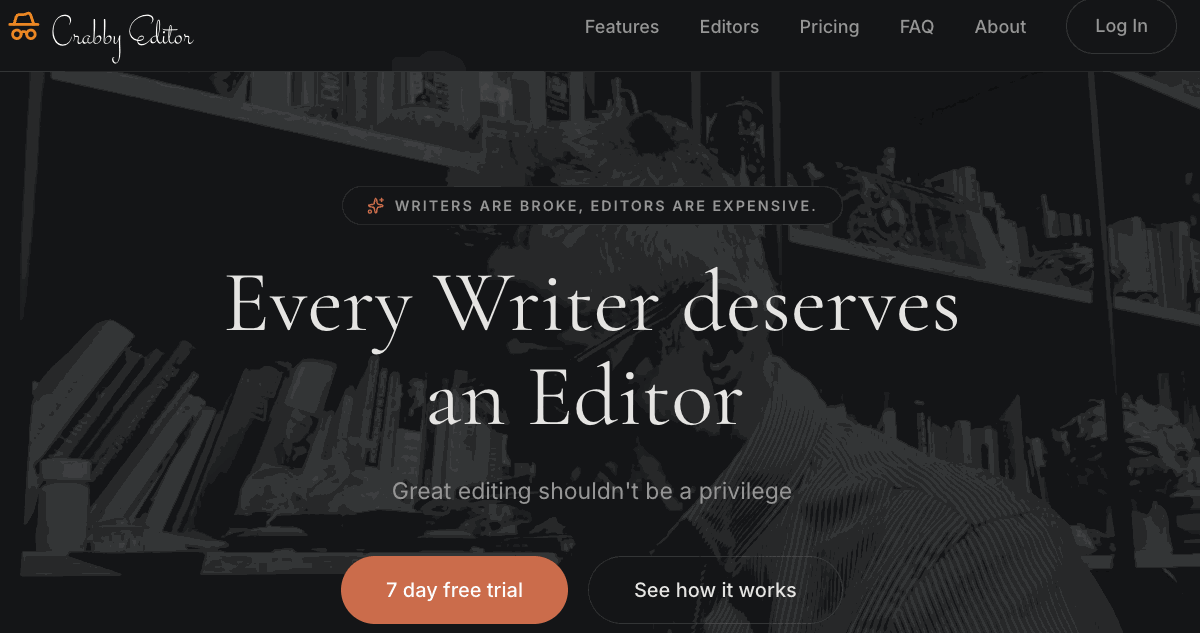 Crabby Editor | Honest AI Editorial Feedback for Writers